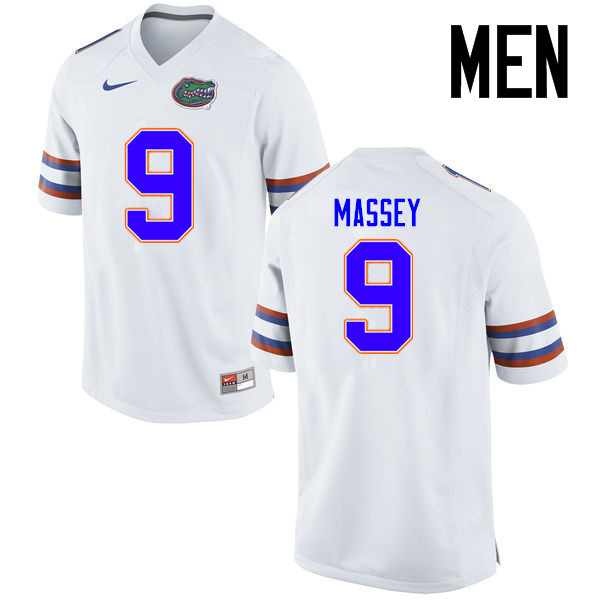 Men Florida Gators #9 Dre Massey College Football Jerseys Sale-White - Click Image to Close